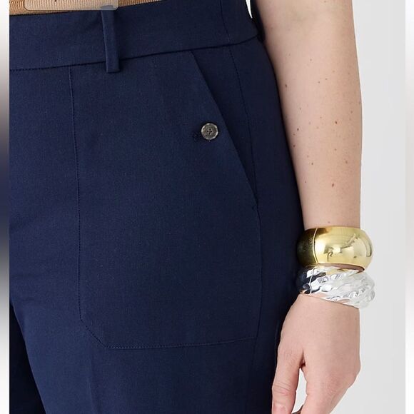 J. Crew Sydney wide-leg pant in bi-stretch cotton blend - Picture 2 of 6